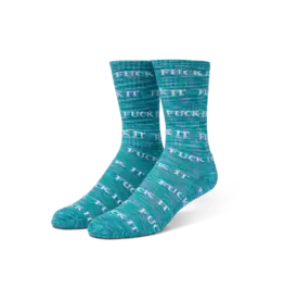 HUF FUCK IT MARLED SOCK - SEA GREEN