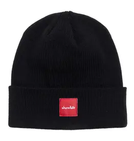 CHOCOLATE SQUARE LABEL TIGHT CUFF BEANIE