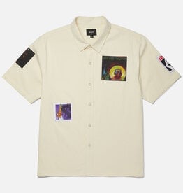HUF STAX PATCHES BUTTON UP - NATURAL