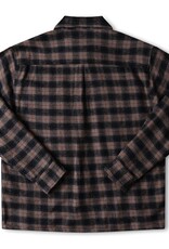 FORMER FORMER MANNERS PLAID L/S SHIRT - TAUPE