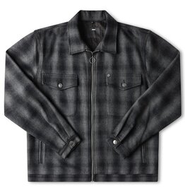 FORMER FORMER CA CHECK CAGE JACKET - BLACK