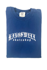 KINGSWELL KINGSWELL MEZA SCRIPT TEE - CHINA BLUE