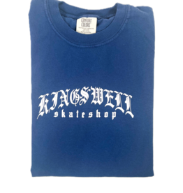 KINGSWELL KINGSWELL MEZA SCRIPT TEE - CHINA BLUE