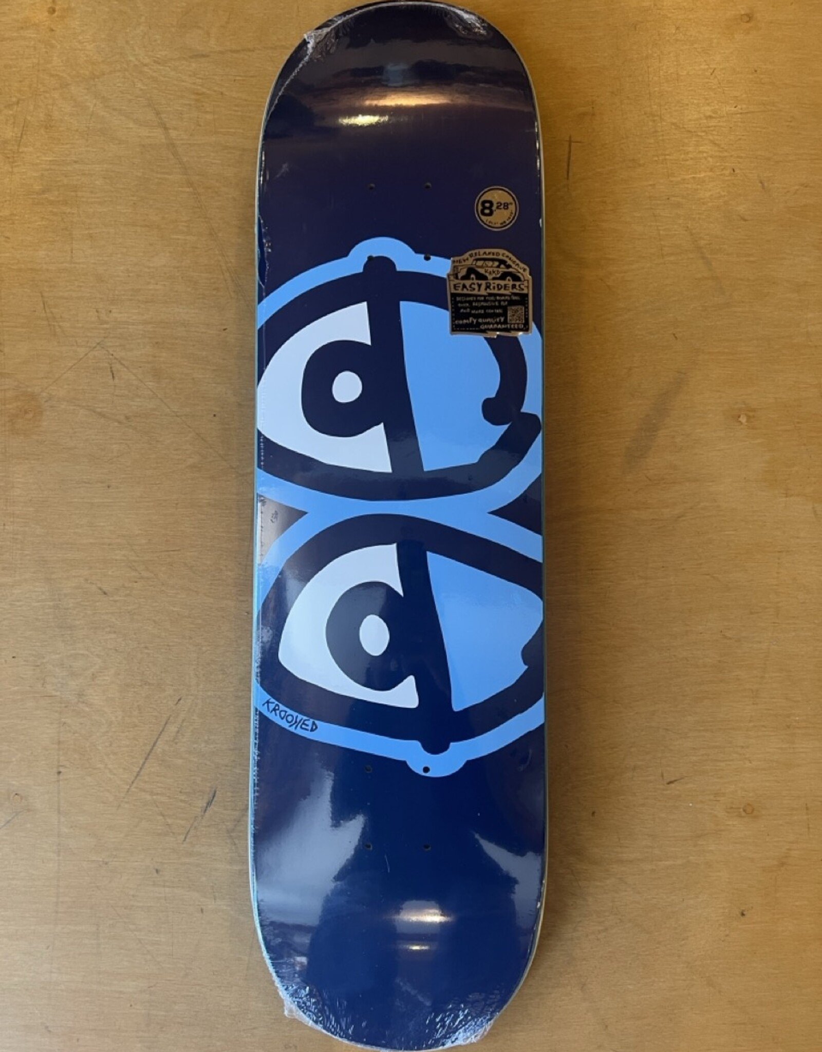 KROOKED TEAM EYES EASYRIDER DECK BLUE - 8.38