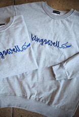 KINGSWELL KINGSWELL MOUSE PAINTBRUSH PREMIUM CREW - GREY/ROYAL