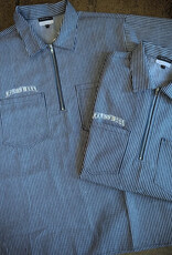 KINGSWELL KINGSWELL HALF ZIP WORK SHIRT - NAVY