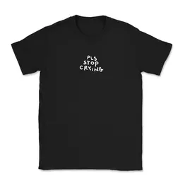 TACKY JOY FACTORY TACKY JOY FACTORY PLS STOP CRYING TEE - BLACK