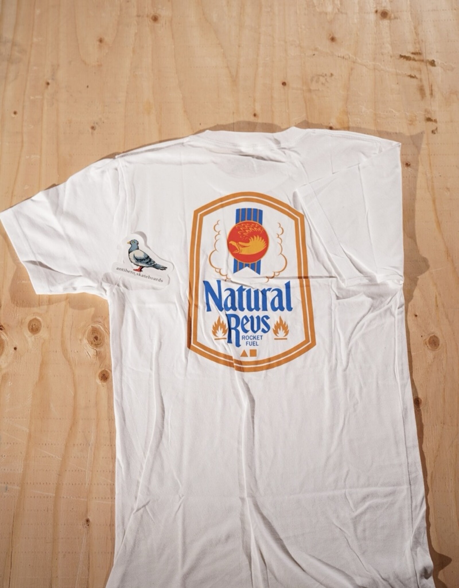 ANTI HERO ANTIHERO NATTY REVS TEE WHITE