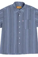 FROG FROG MOJO S/S STRIPE POCKET BUTTON UP -  BLUE