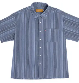 FROG FROG MOJO S/S STRIPE POCKET BUTTON UP -  BLUE