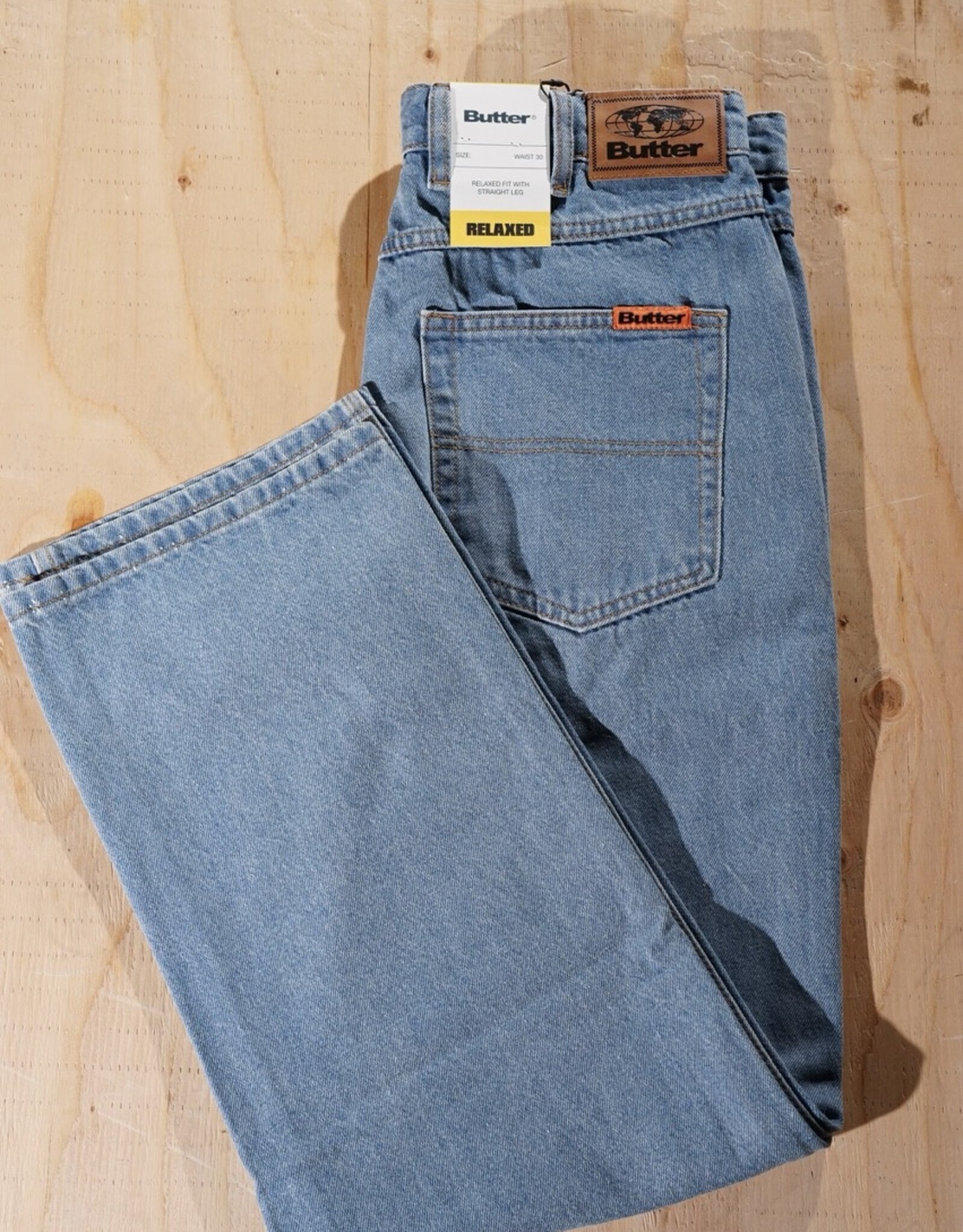 BUTTER GOODS BUTTER GOODS RELAXED DENIM JEANS - INDIGO