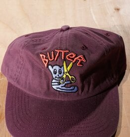 BUTTER GOODS BUTTER GOODS BEAR 6 PANEL CAP - WINE