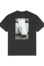 POLAR HORSE HAND TEE - SILVER/BLACK