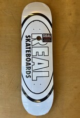 REAL SKATEBOARDS REAL CLASSIC OVAL DECK WHITE - 8.38