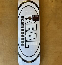 REAL SKATEBOARDS REAL CLASSIC OVAL DECK WHITE - 8.38