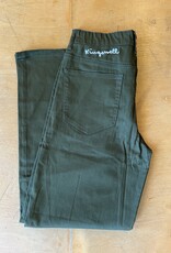 KINGSWELL KINGSWELL MOUSE SCRIPT CHINO PANTS - OLIVE GREEN