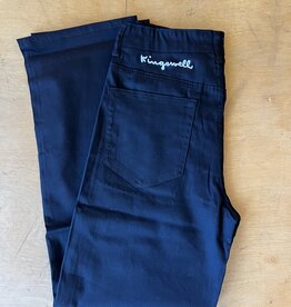KINGSWELL KINGSWELL MOUSE SCRIPT CHINO PANTS - BLACK
