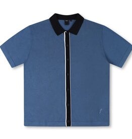 FORMER FORMER MARILYN S/S KNIT SHIRT - STEEL