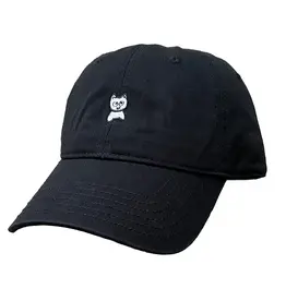 MEOW SKATEBOARDS MEOW UNSTRUCTURED HAT - BLACK