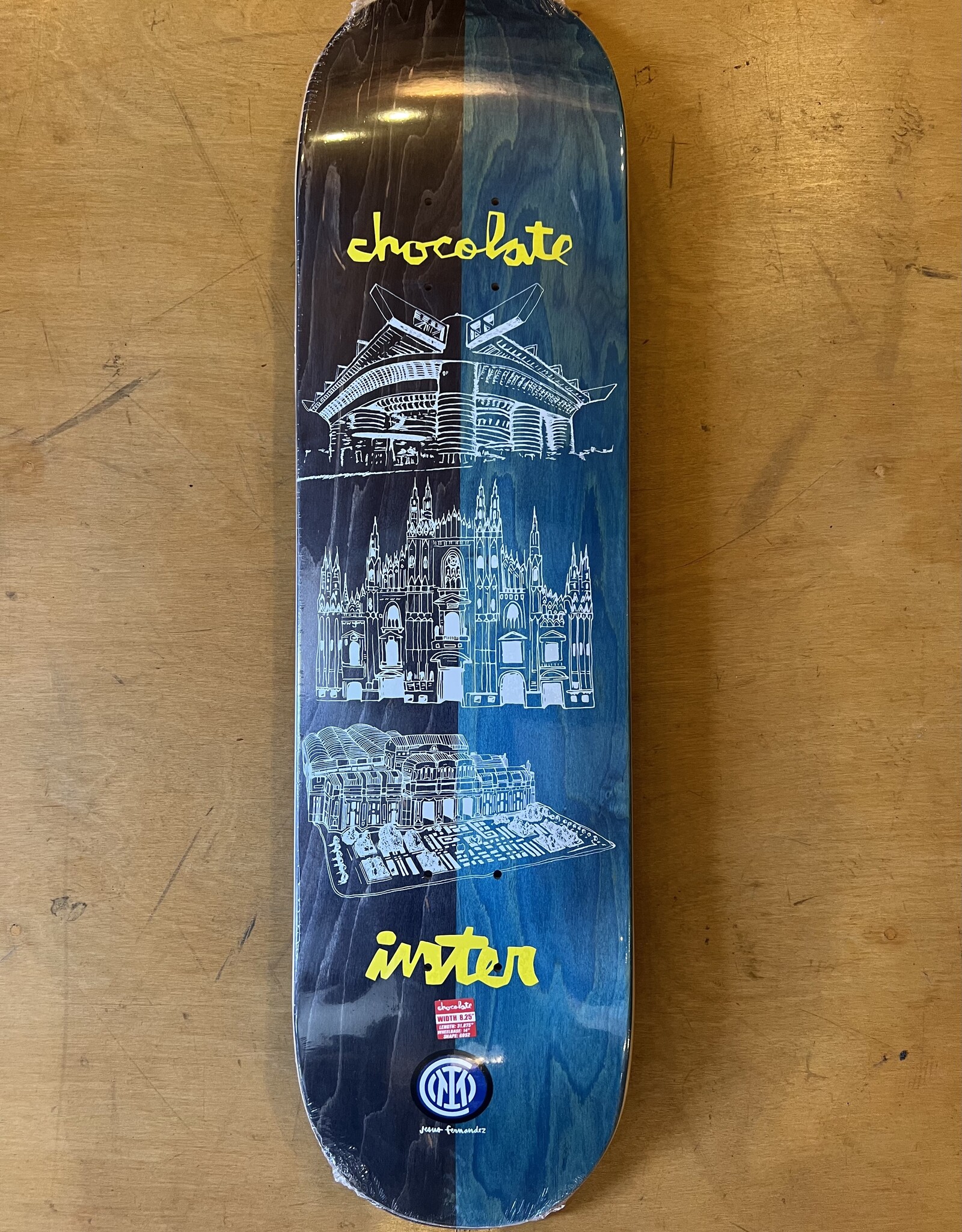 CHOCOLATE X INTER FC FERNANDEZ/VITETTA DECK - 8.25