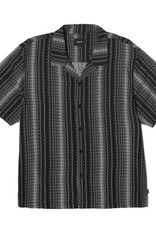 HUF SCRIPT STRIPE RESORT SHIRT - BLACK