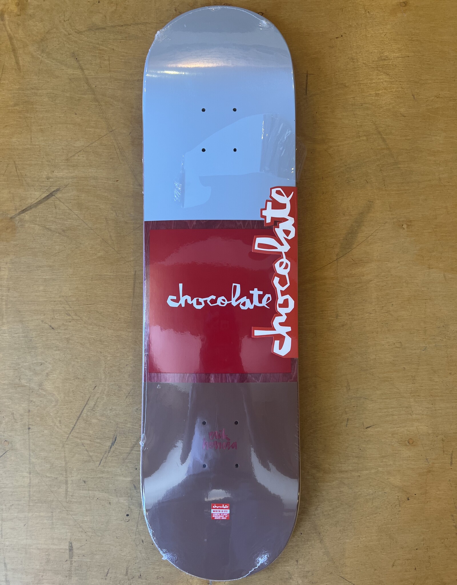 CHOCOLATE HERRERA RED SQUARE DECK - 8.125