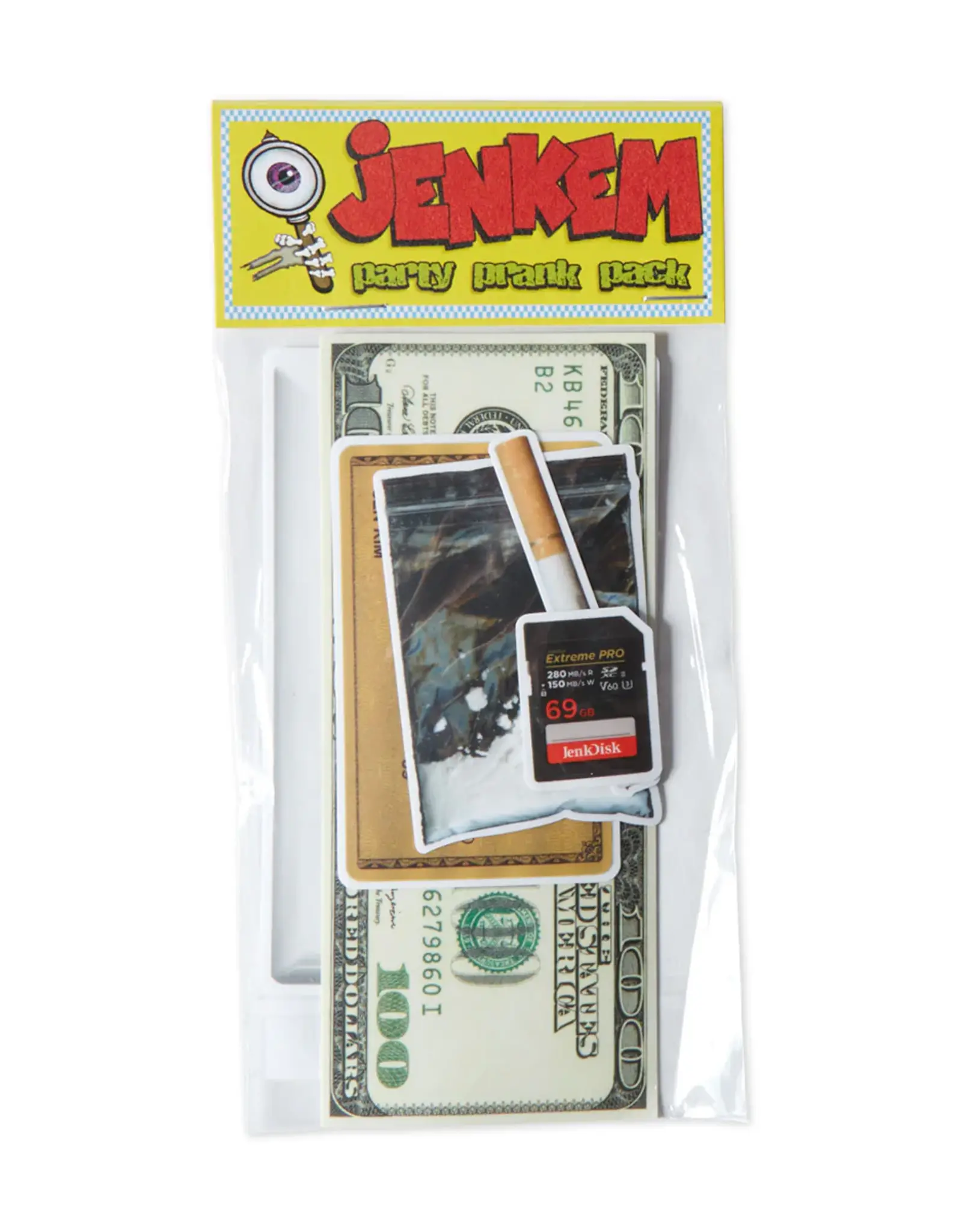 JENKEM JENKEM PARTY PRANK STICKER PACK - MULTI