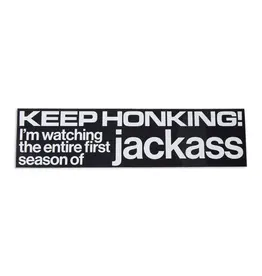 JENKEM JENKEM KEEP HONKING JACKASS BUMPER STICKER