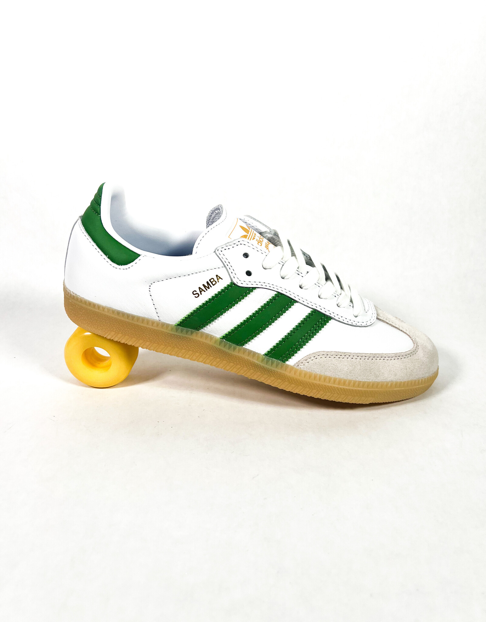 ADIDAS SAMBA ADV - FTWWHT/CREGRN