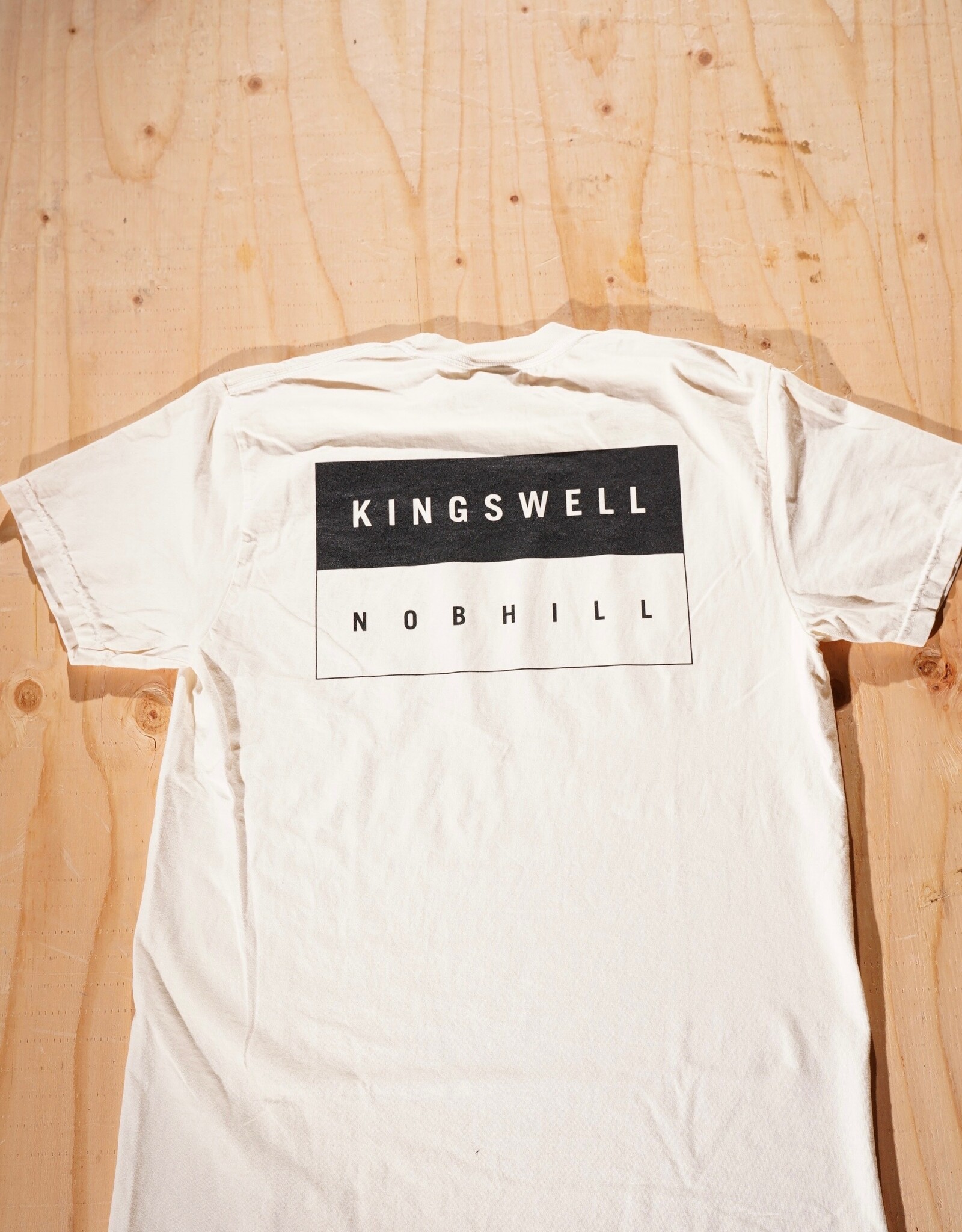 KINGSWELL KINGSWELL NOB HILL TEE - IVORY/BLACK