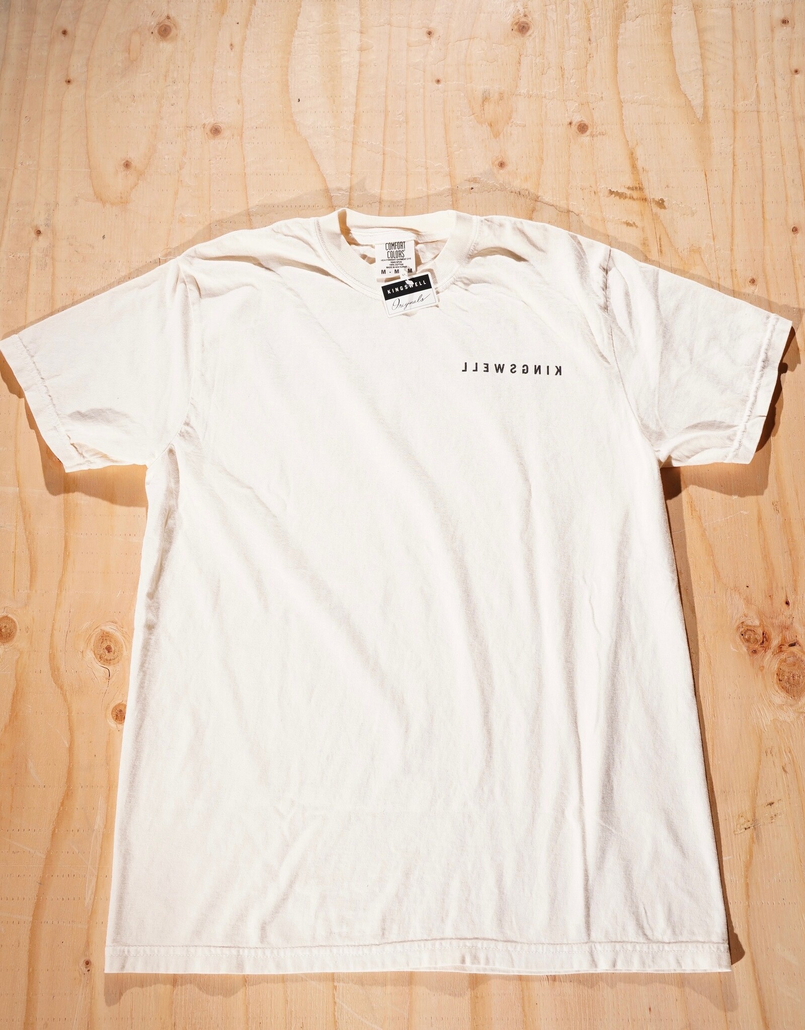 KINGSWELL KINGSWELL NOB HILL TEE - IVORY/BLACK