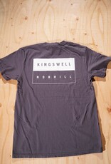 KINGSWELL KINGSWELL NOB HILL TEE - GRAPHITE/WHITE
