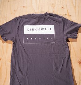 KINGSWELL KINGSWELL NOB HILL TEE - GRAPHITE/WHITE