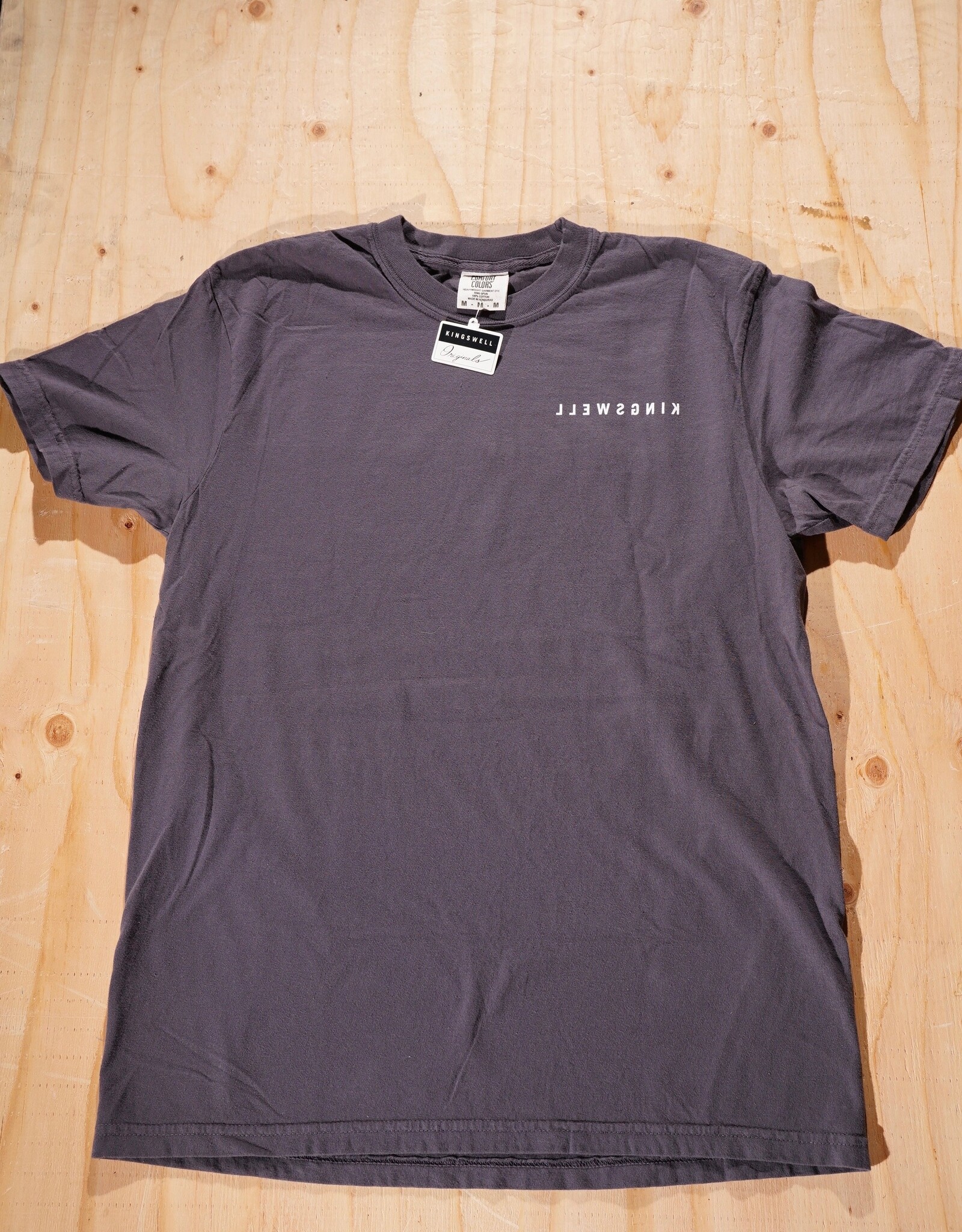 KINGSWELL KINGSWELL NOB HILL TEE - GRAPHITE/WHITE