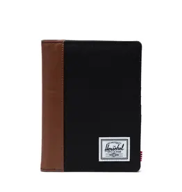 HERSCHEL Hershel Raynor Passport Holder - Black / Tan