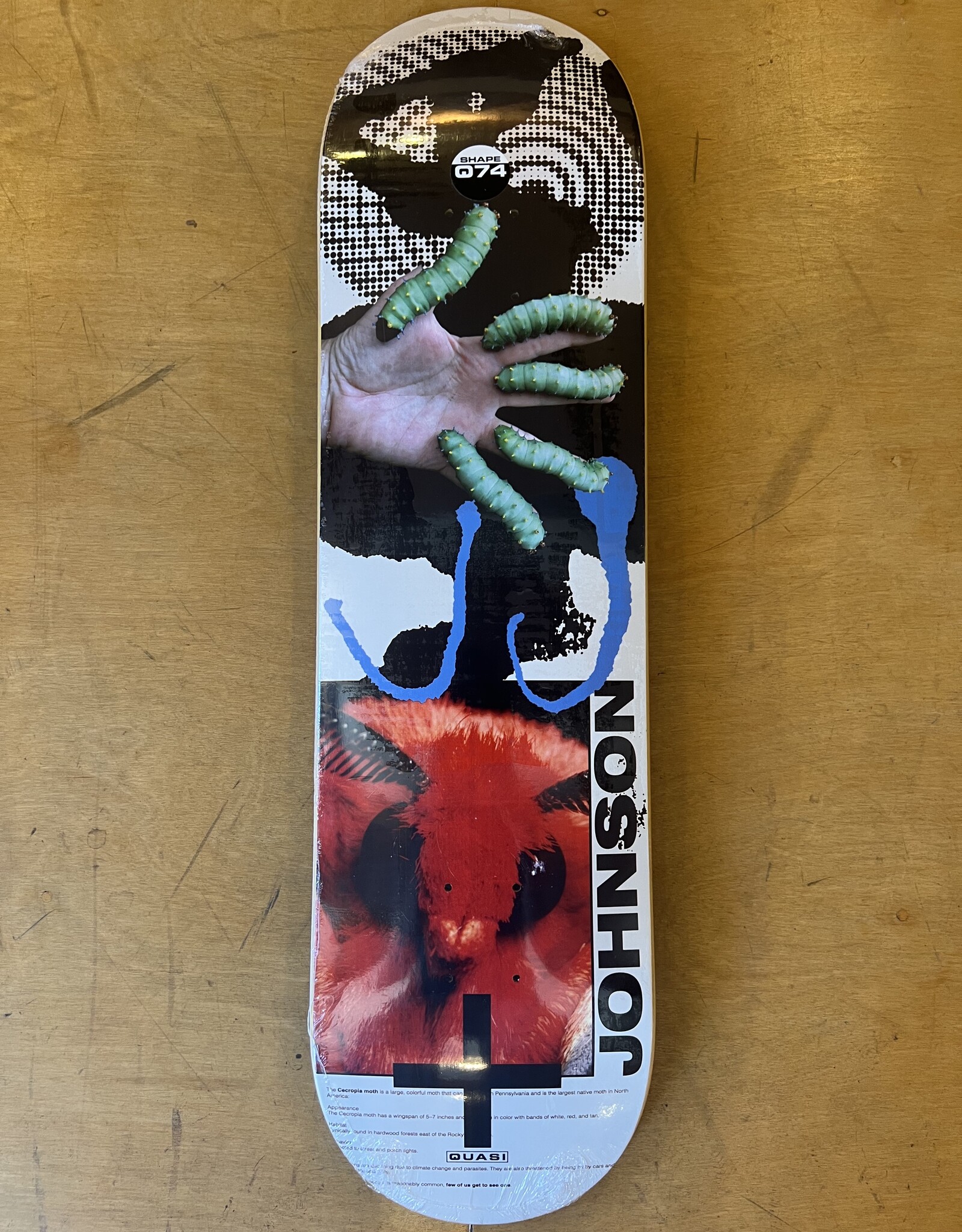 QUASI SKATEBOARDS QUASI JAKE JOHNSON MOTH HEAD DECK - 8.25