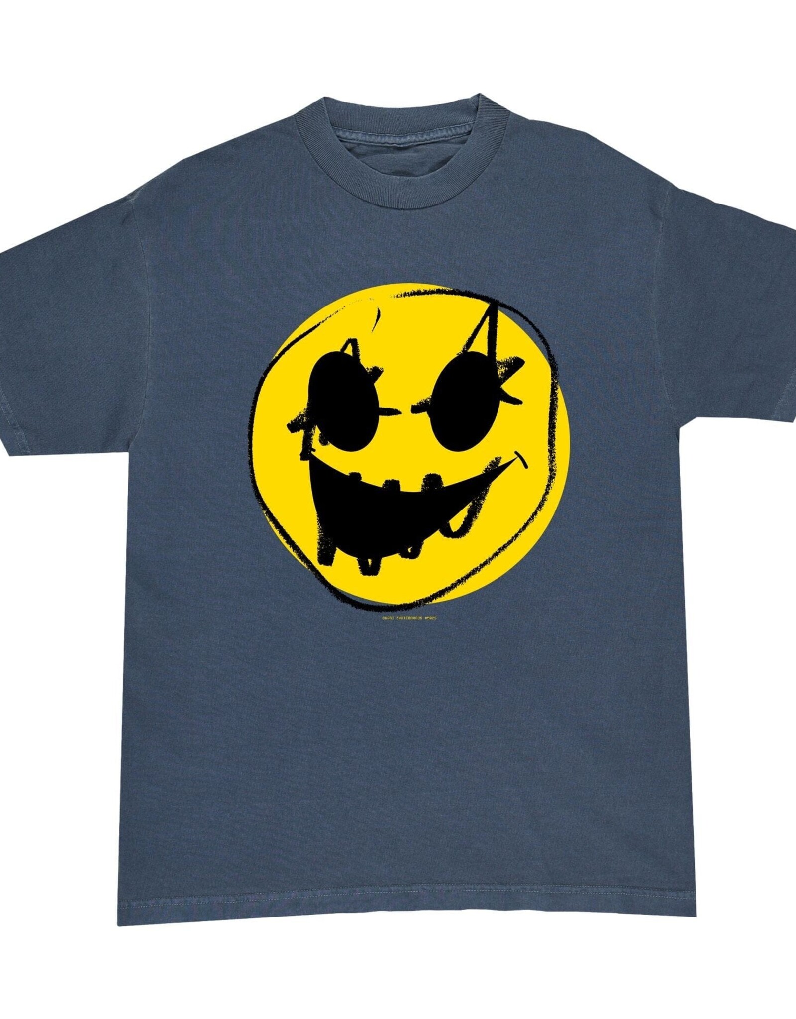 QUASI SKATEBOARDS QUASI HAHA TEE - NAVY