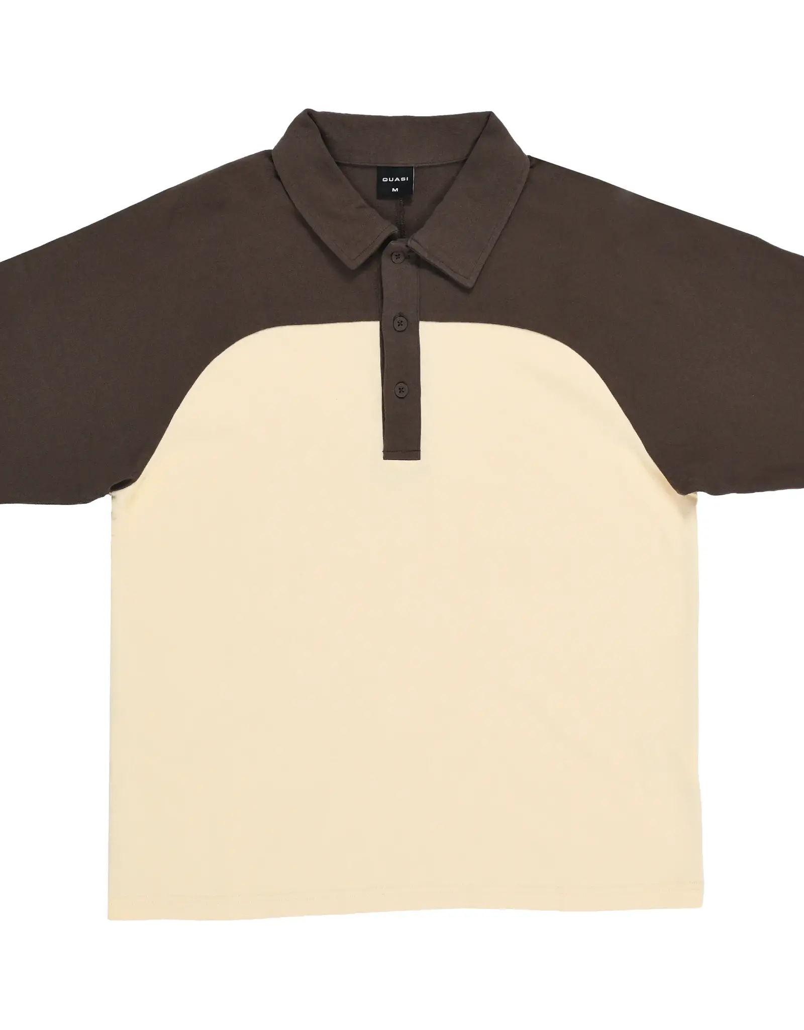 QUASI SKATEBOARDS QUASI LESLIE RAGLAN POLO SHIRT - EARTH