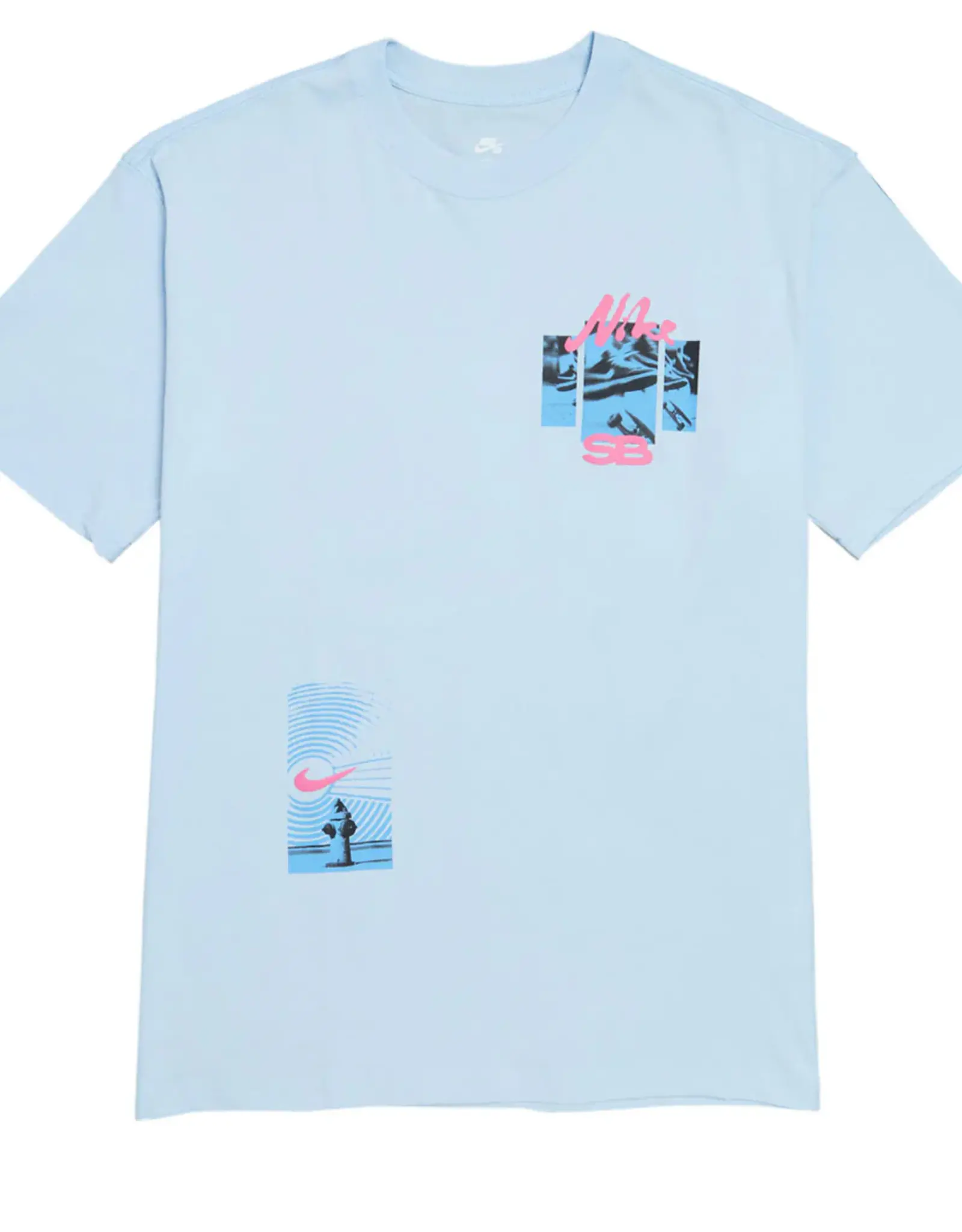 NIKE SB MAX90 SKATE T-SHIRT - CELESTINE BLUE