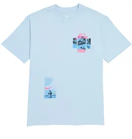 NIKE SB MAX90 SKATE T-SHIRT - CELESTINE BLUE