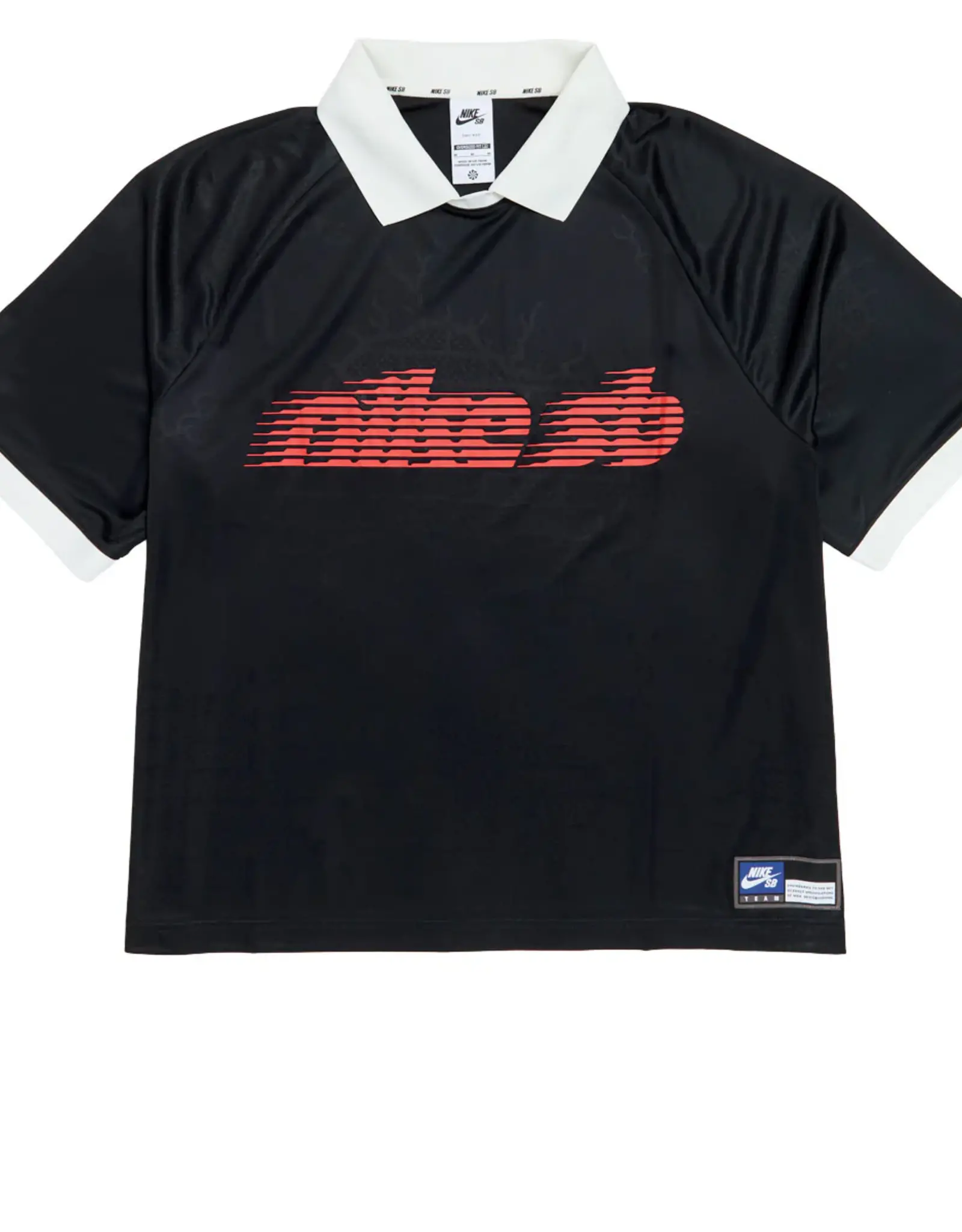 NIKE NIKE SB DRI-FIT JACQUARD SKATE JERSEY - BLACK / SAIL