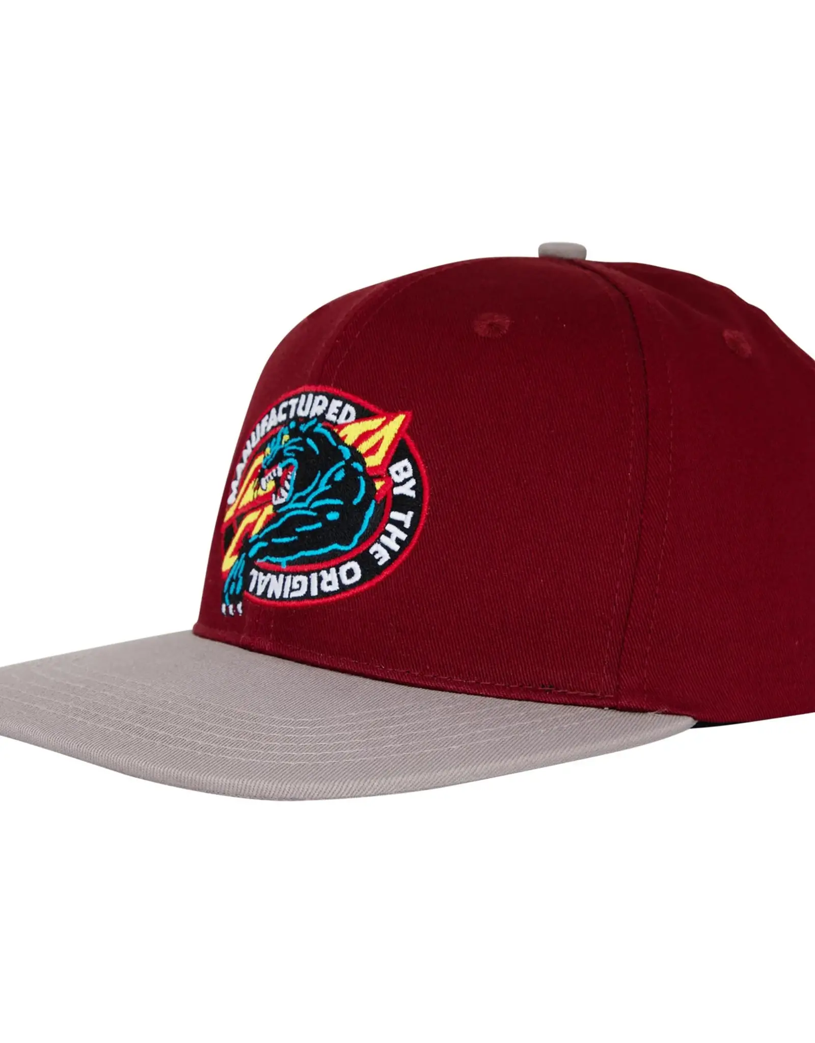 SANTA CRUZ Natas MFG Panther Snapback Structured Hat - Maroon / Grey