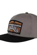 SANTA CRUZ Screaming Connect Snapback Structured Hat - Char / Black
