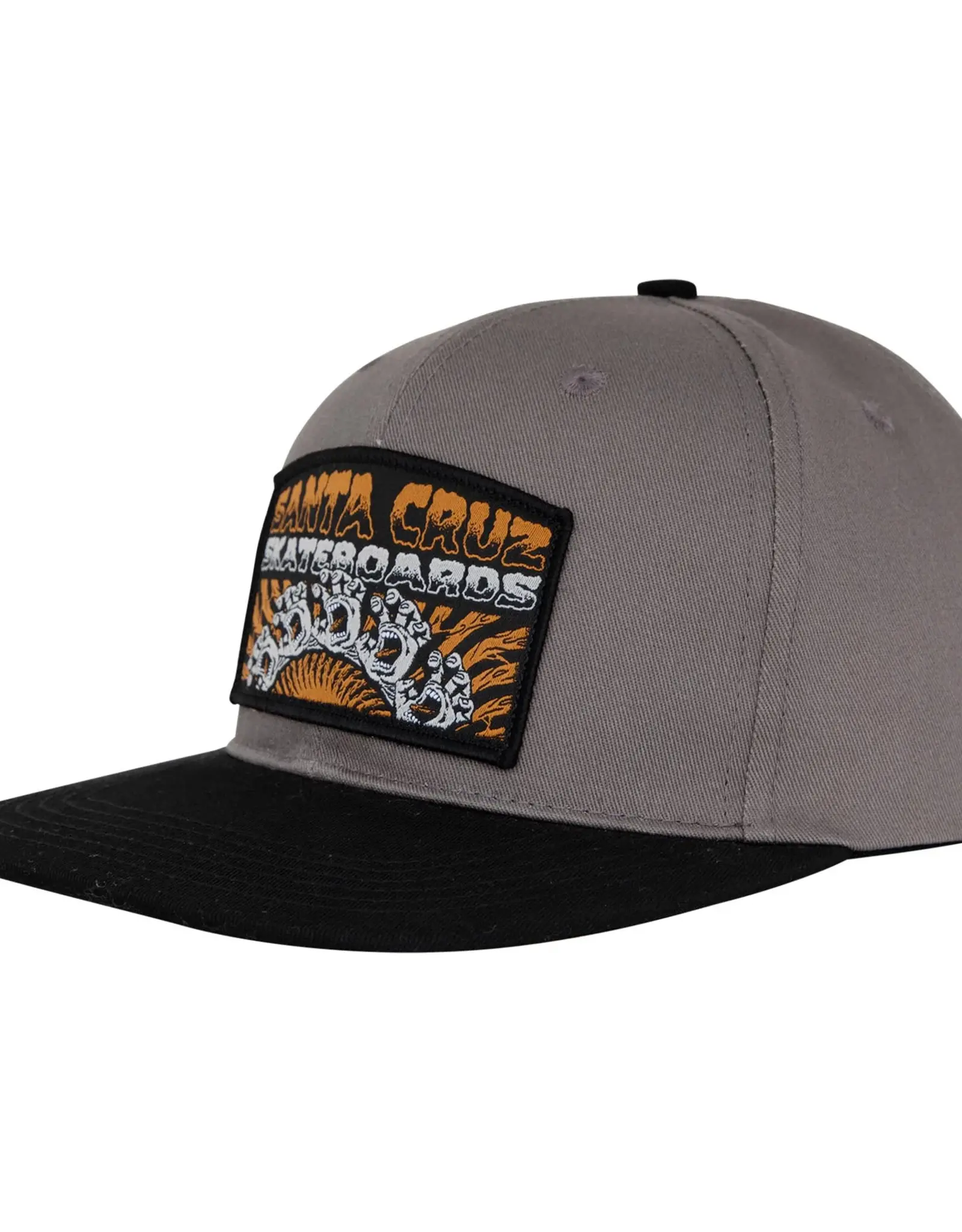 SANTA CRUZ Screaming Connect Snapback Structured Hat - Char / Black