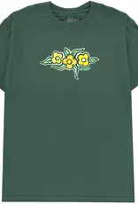 KROOKED FLOWERS TEE - FOREST
