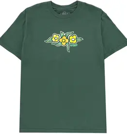 KROOKED FLOWERS TEE - FOREST