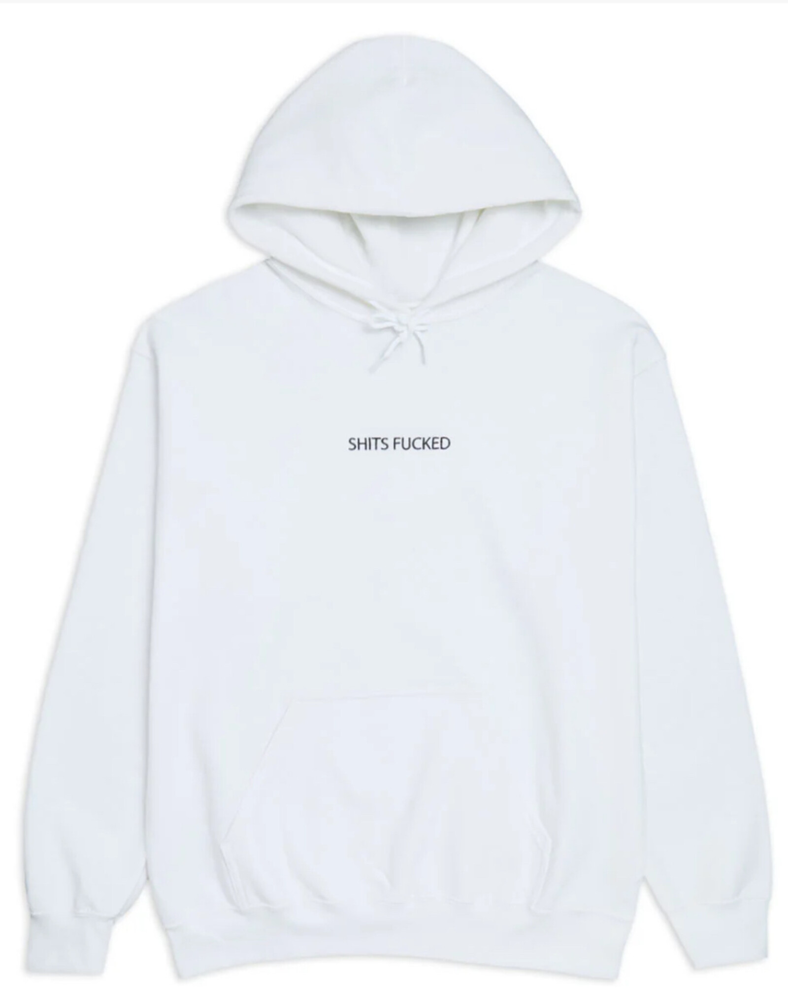 DESIGNER TRASH DESIGNER TRASH Shits Fucked Hoodie - White