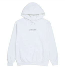 DESIGNER TRASH DESIGNER TRASH Shits Fucked Hoodie - White