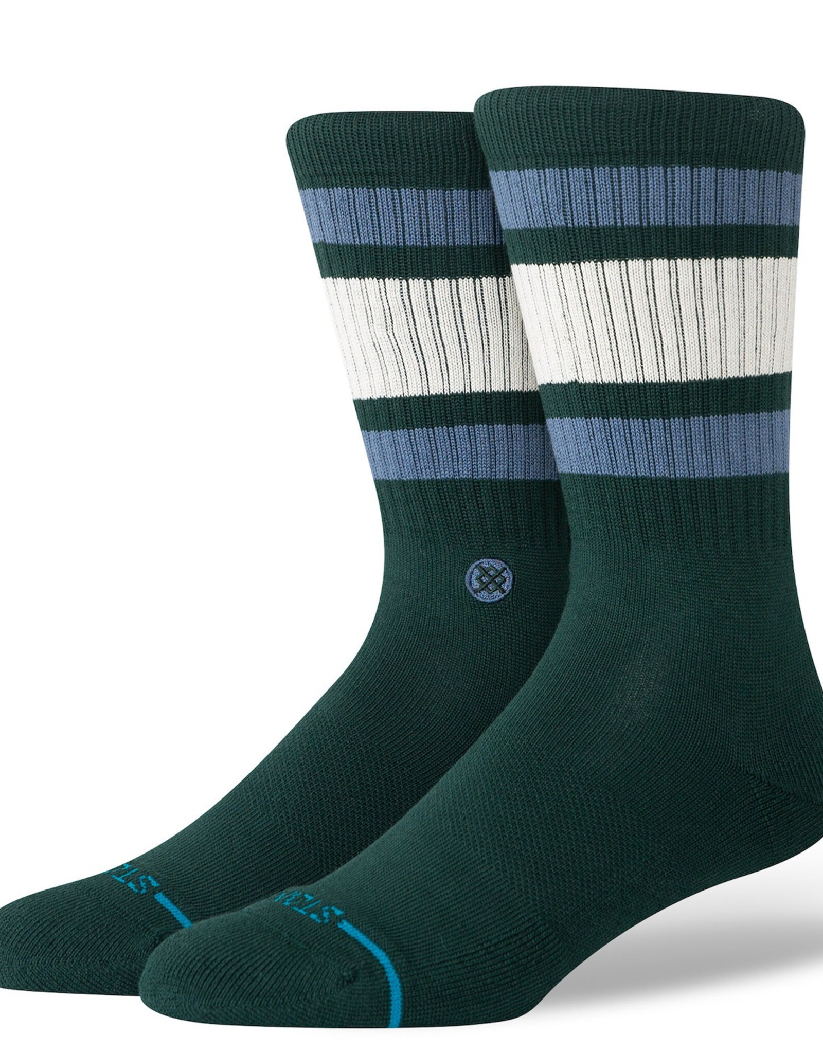 STANCE STANCE BOYD STRIPED CREW SOCK - PINE