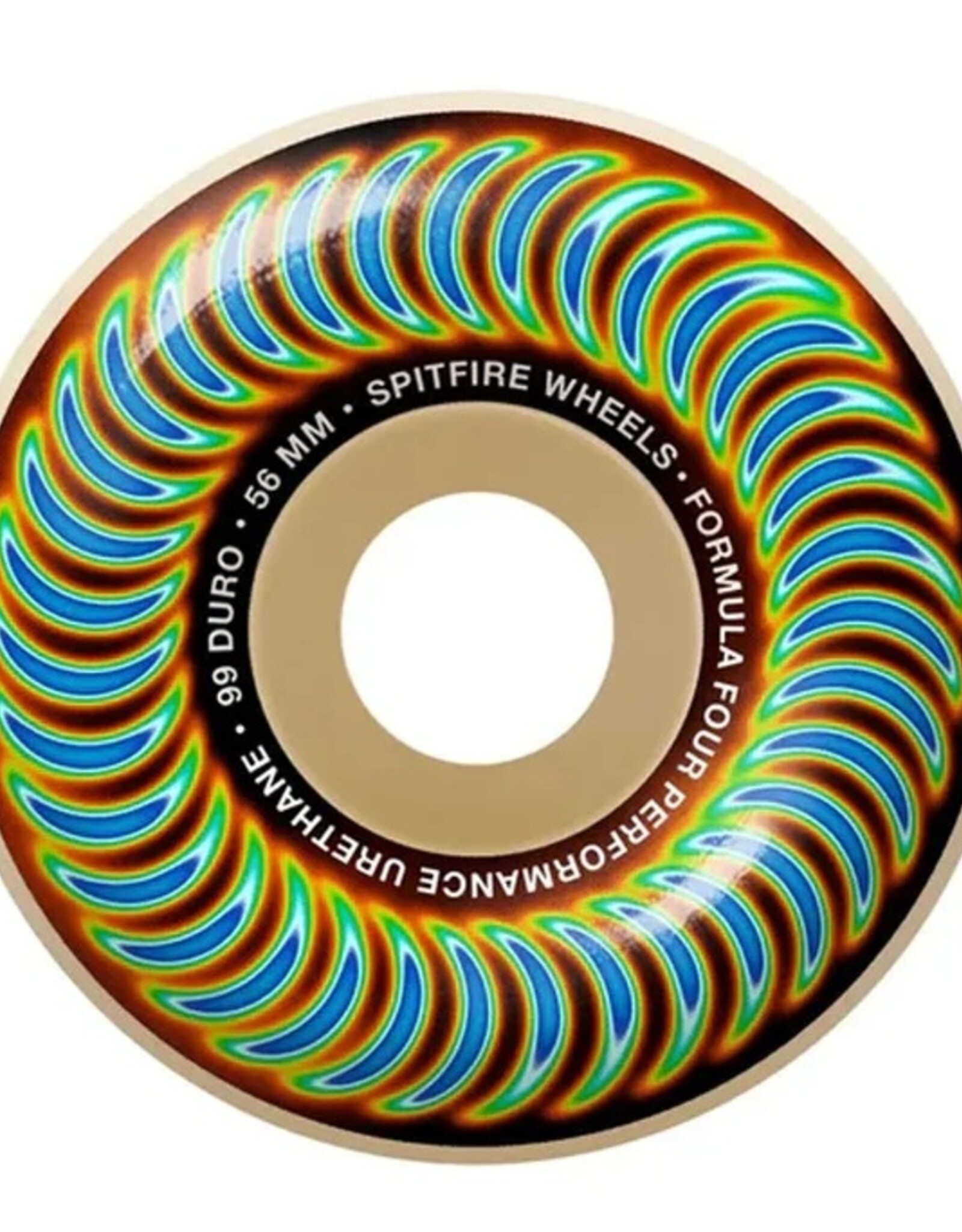SPITFIRE Formula Four 99 Duro Radioactive Big Head Wheel Natural - 56mm